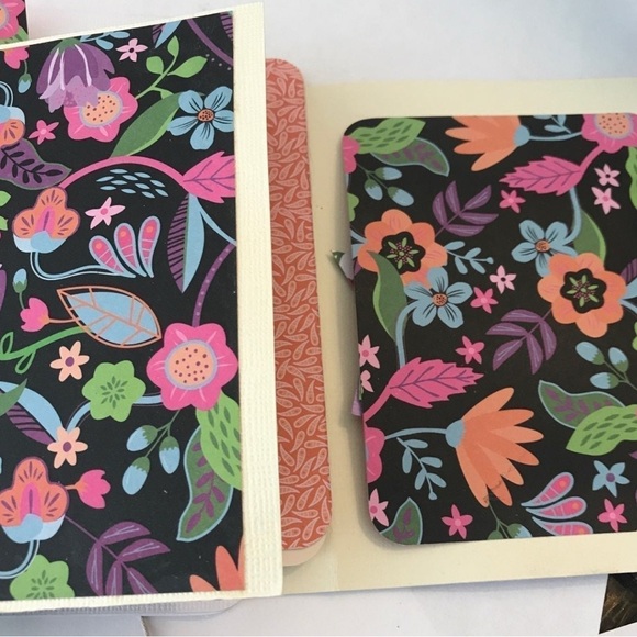 Mini Floral Journal 40 pcs Loaded Notes Bold Travel Journal Handmade - Picture 2 of 9